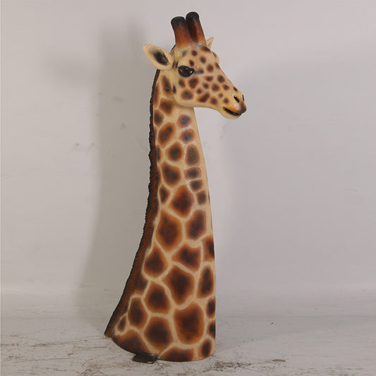 Giraffe Head Life Size Statue