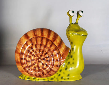 Comic Male Snail Over Sized Statue