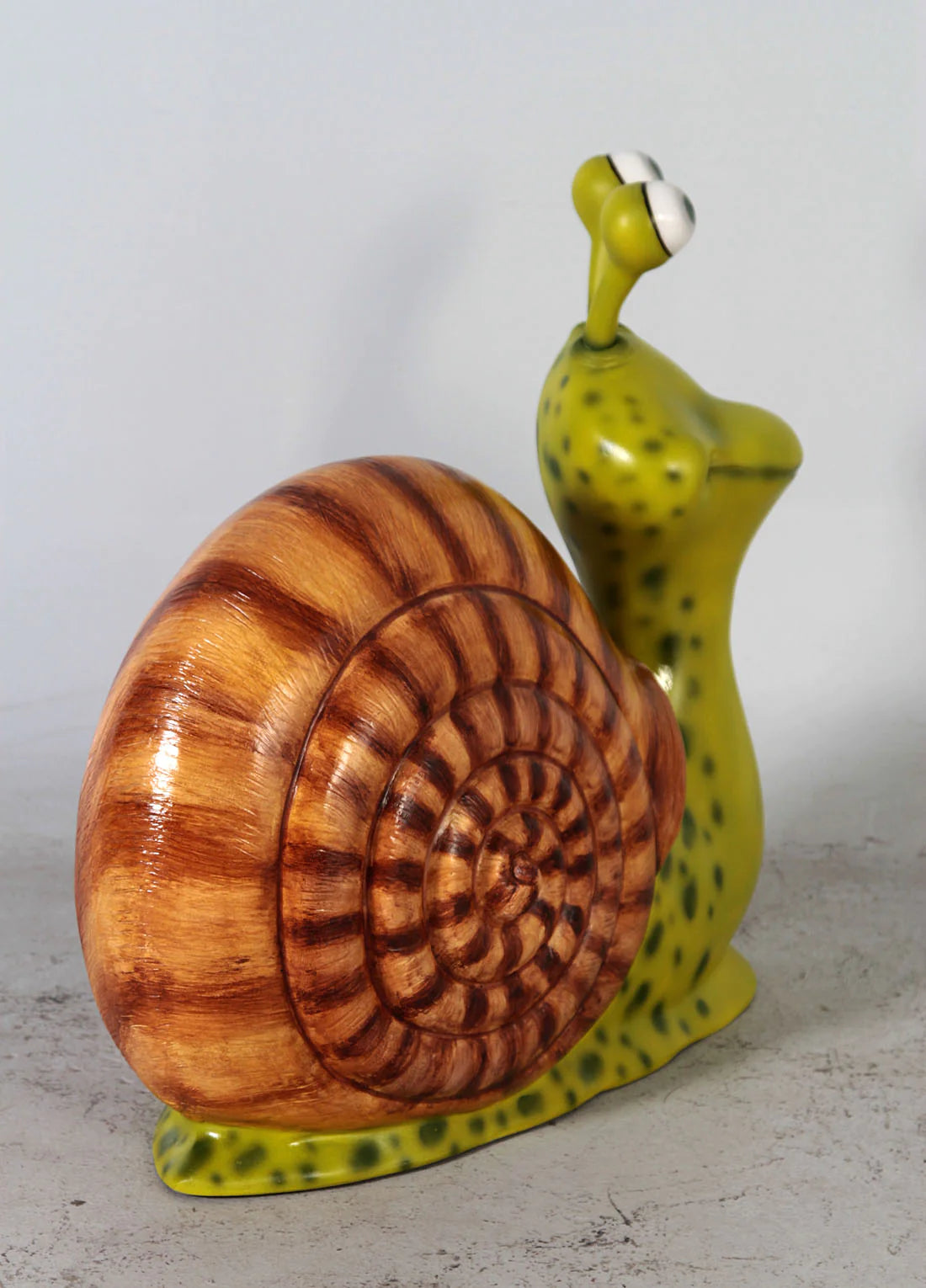 Comic Male Snail Over Sized Statue