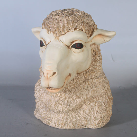 Sheep Head Life Size Statue