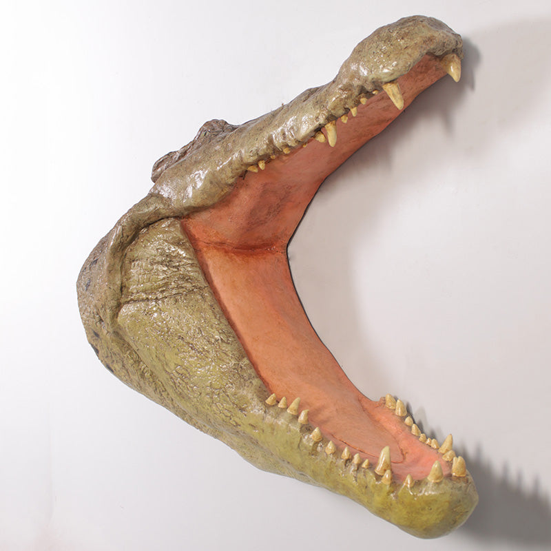 Crocodile Head Wall Plaque Life Size Statue