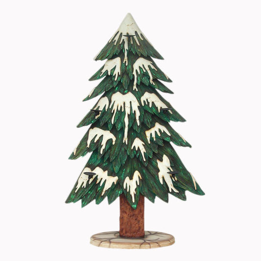 Christmas Tree 2 Sided with Candle Holder Life Size Statue