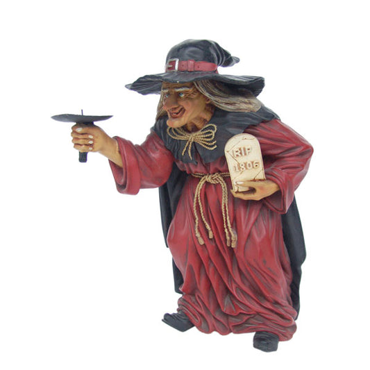 Standing Witch Candle Holder Life Size Statue