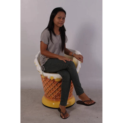 Ice Cream Chair Statue
