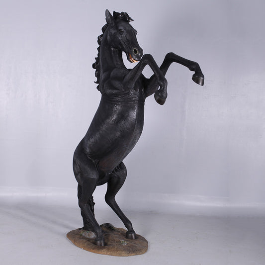 Rearing Stallion Life Size Statue