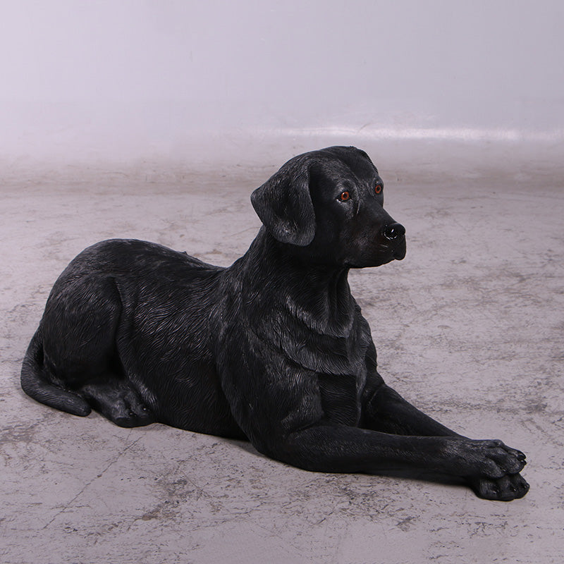 Labrador Dog Lying Down Life Size Statue