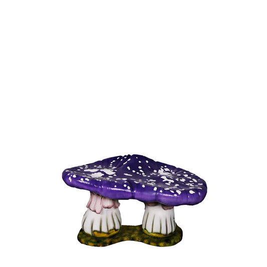 Double Mushroom Bench Over Sized Statue