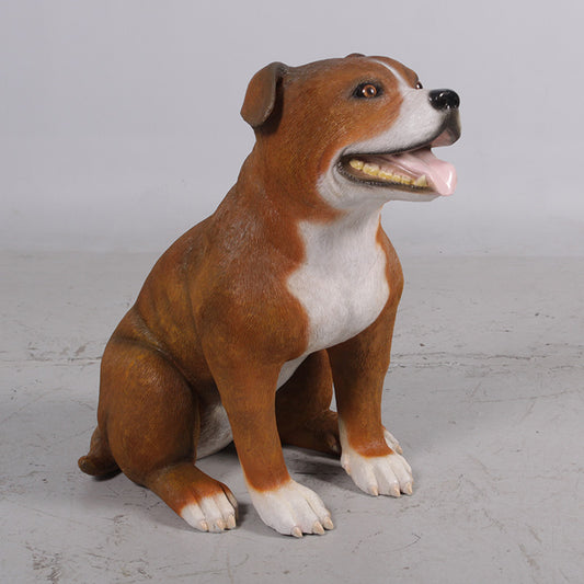 Staffordshire Bull Terrier Life Size Statue
