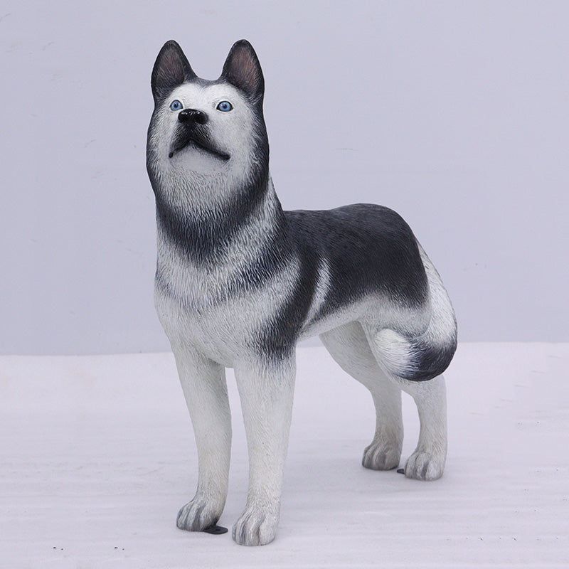 Husky Dog Life Size Statue