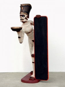 Mummy with Menu Board Life Size Statue