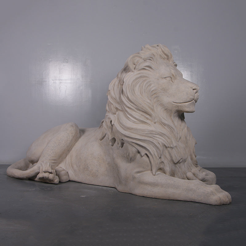 Majestic Castle Lion Life Size Statue