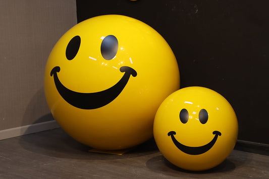 Emoji Ball Life Size Statue