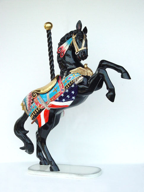 Carousel Horse Prancing Life Size Statue