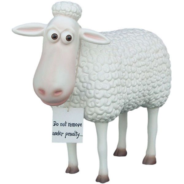Funny Sheep Life Size Statue