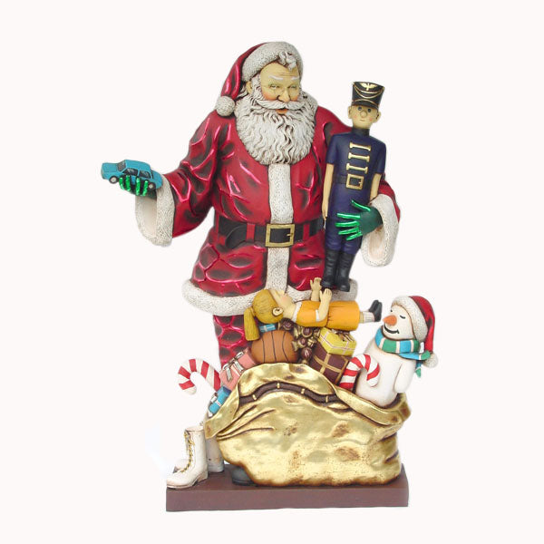 Santa Claus with Gifts Life Size Statue