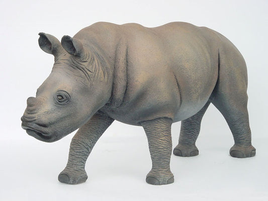 Baby Rhinoceros Life Size Statue