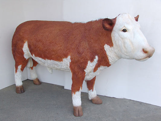 Hereford Bull Life Size Statue