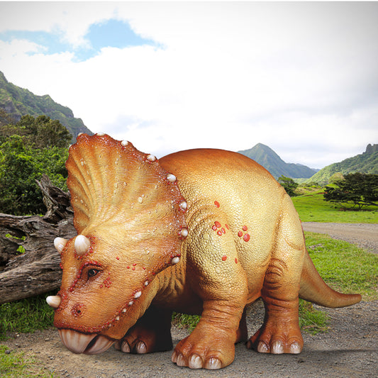 Triceratops Baby Dinosaur Life Size Statue