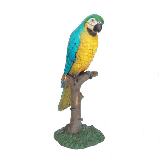Parrot on Tree Life Size Statue