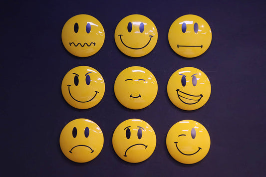 Emoji Face Wall Decor – Set of 9