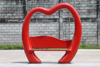 Lovers Lounge Bench Photo Op Statue