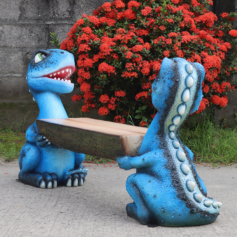 Dino Bench Life Size Statue