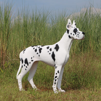 Great Dane Dog Standing Life Size Statue