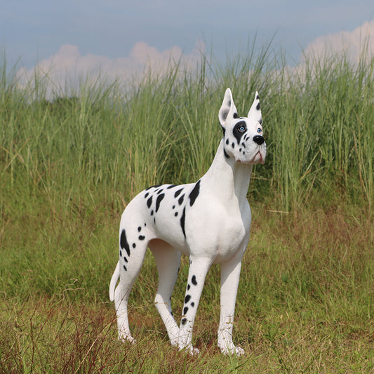 Great Dane Dog Standing Life Size Statue