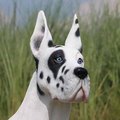 Great Dane Dog Standing Life Size Statue