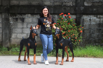 Standing Doberman Life Size Statue