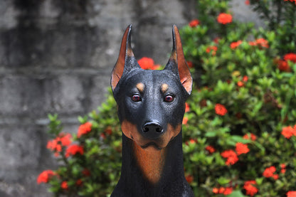 Standing Doberman Life Size Statue