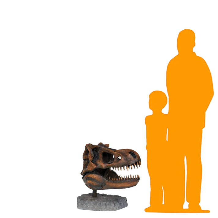 T-Rex Skull Statue