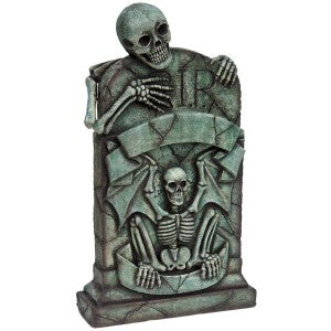 Tombstone Skeleton Life Size Statue