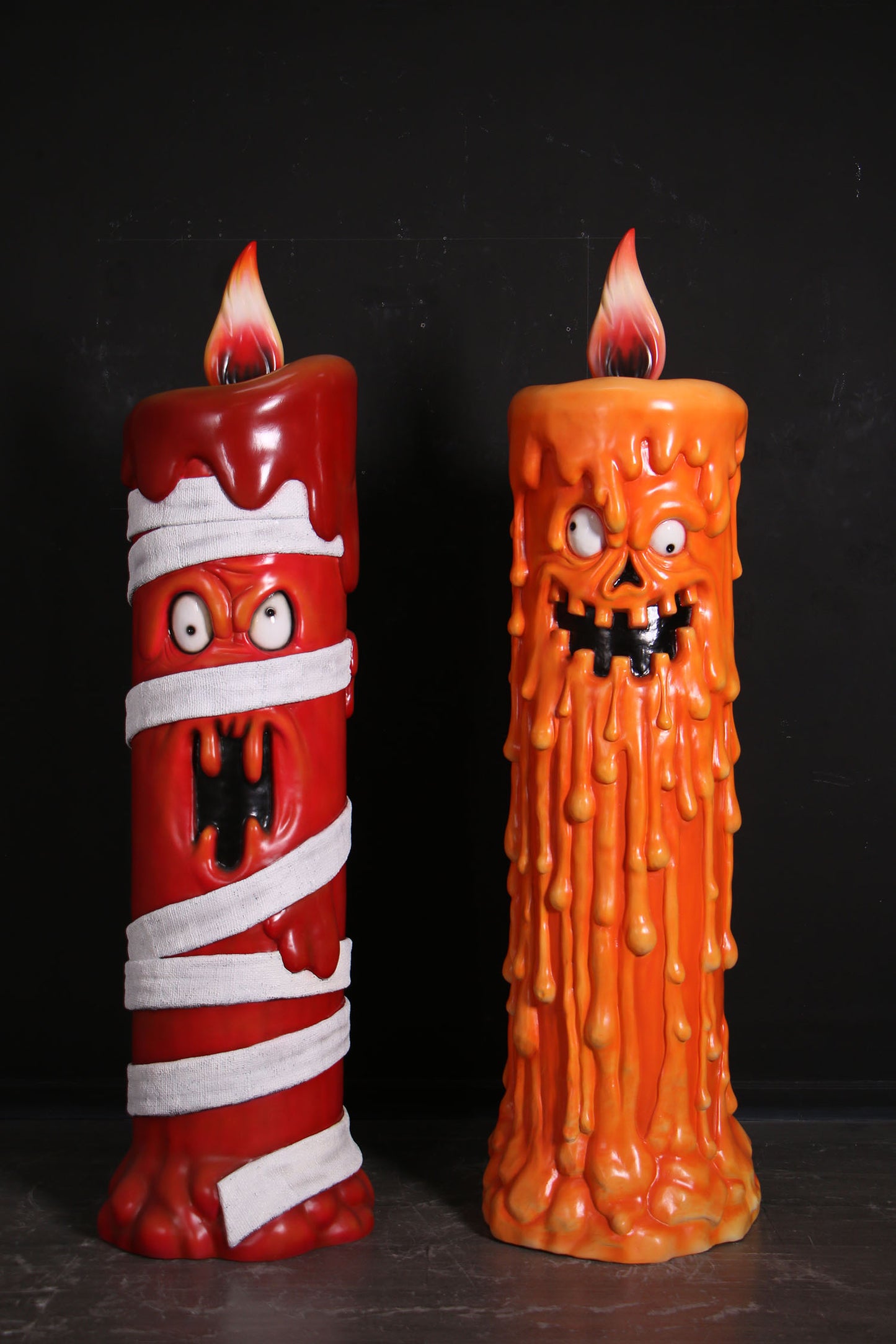 Pumpkin Candle Over Size Statue