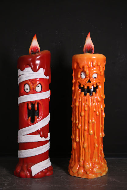 Pumpkin Candle Over Size Statue