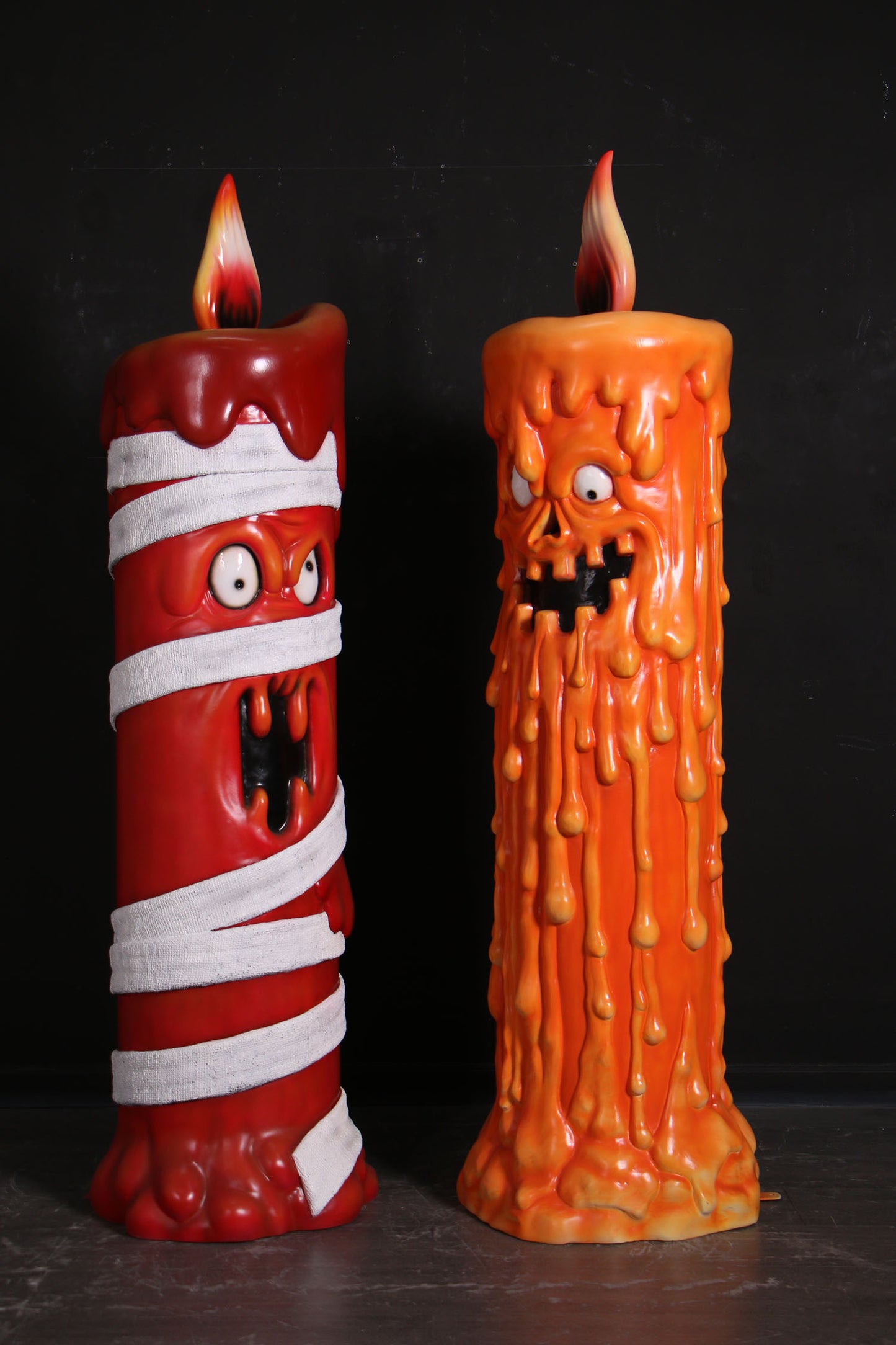Pumpkin Candle Over Size Statue