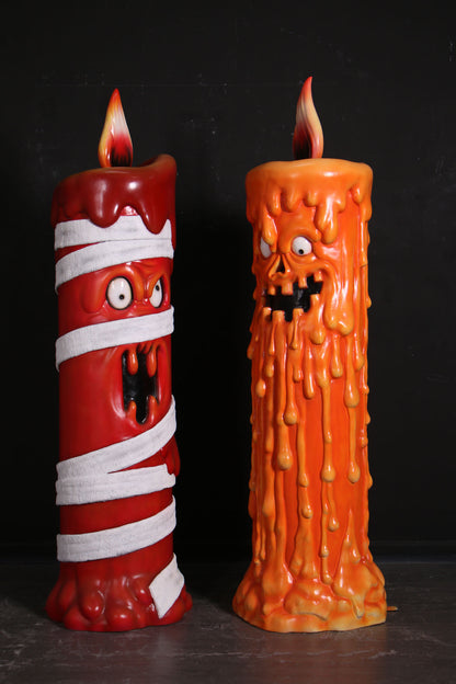 Pumpkin Candle Over Size Statue