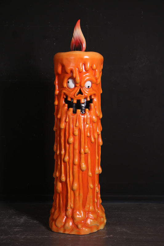 Pumpkin Candle Over Size Statue