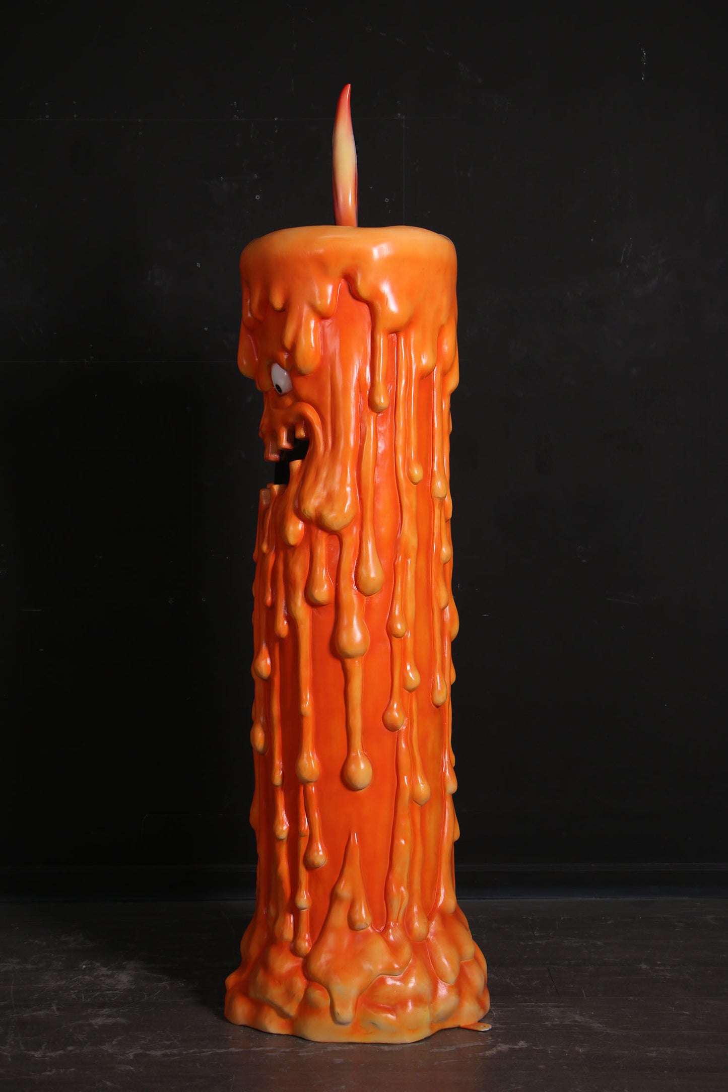 Pumpkin Candle Over Size Statue