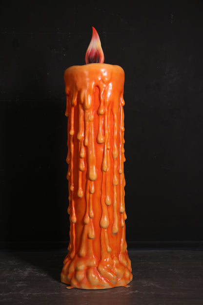 Pumpkin Candle Over Size Statue