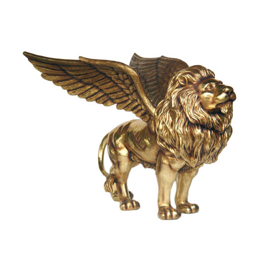 King Lion with Wings Life Size Statue