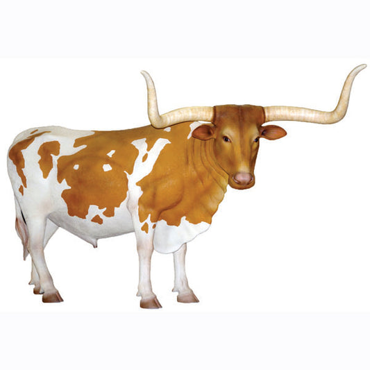 Texas Longhorn Steer Life Size Statue