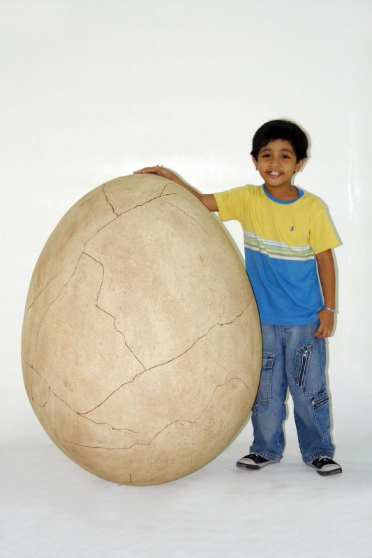 Dino Egg with Crack Life Size Statue