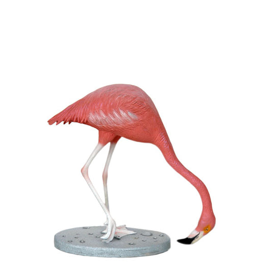 Flamingo Head Down Life Size Statue