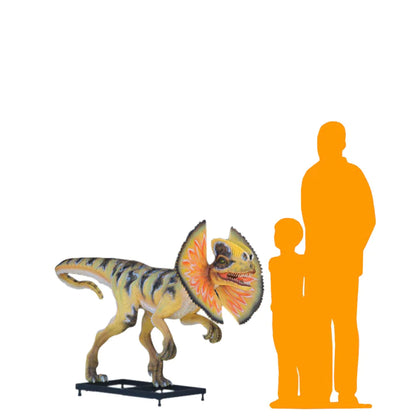 Venenifer with Dorsal Fin Dinosaur Life Size Statue