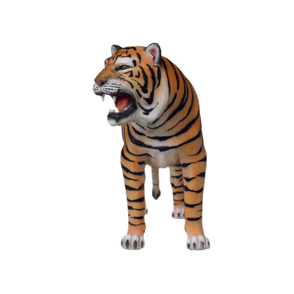 Tiger Gazing Life Size Statue