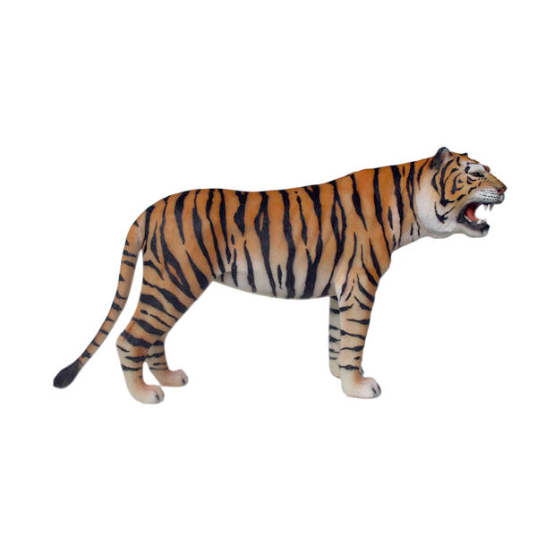 Tiger Gazing Life Size Statue