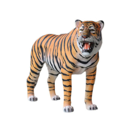 Tiger Gazing Life Size Statue