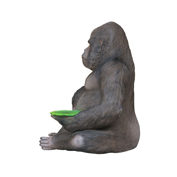 Gorilla Seat Life Size Statue