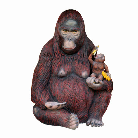 Orangutan Seat Life Size Statue